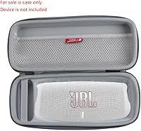 Vista 2 de Hermitshell Funda de viaje para JBL Charge 4/JBL Charge 5 Altavoz Bluetooth inalámbrico portátil impermeable (gris)