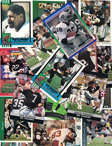 Oakland/LA Raiders - 400 Count Box Filled with Raiders Football Cards!