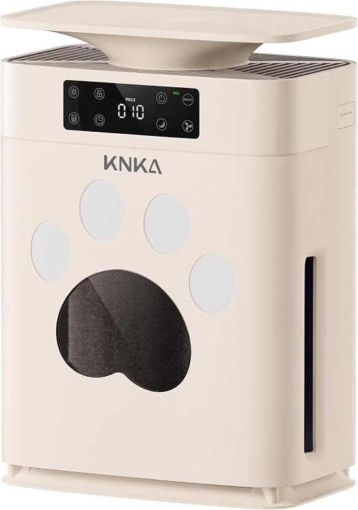 KNKA APH2500P de cor creme, com janela para observar o pré-filtro