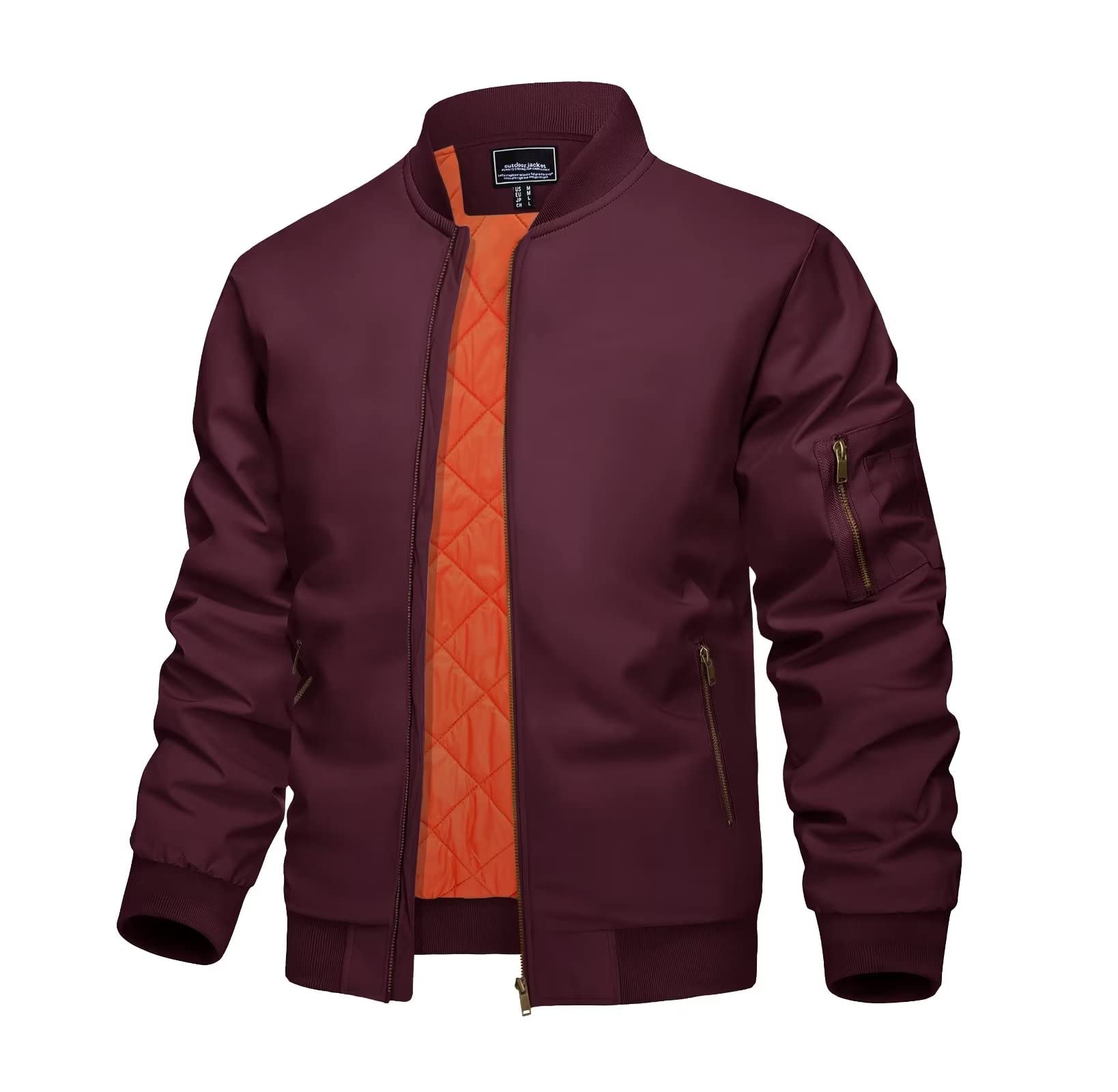 KEFITEVD Chaqueta Hombre Invierno Antiviento Casual Exterior Funcional | Chaqueta hombre resistente y cómoda con diseño funcional,ideal para invierno,trabajo,ocio y actividades al aire libre