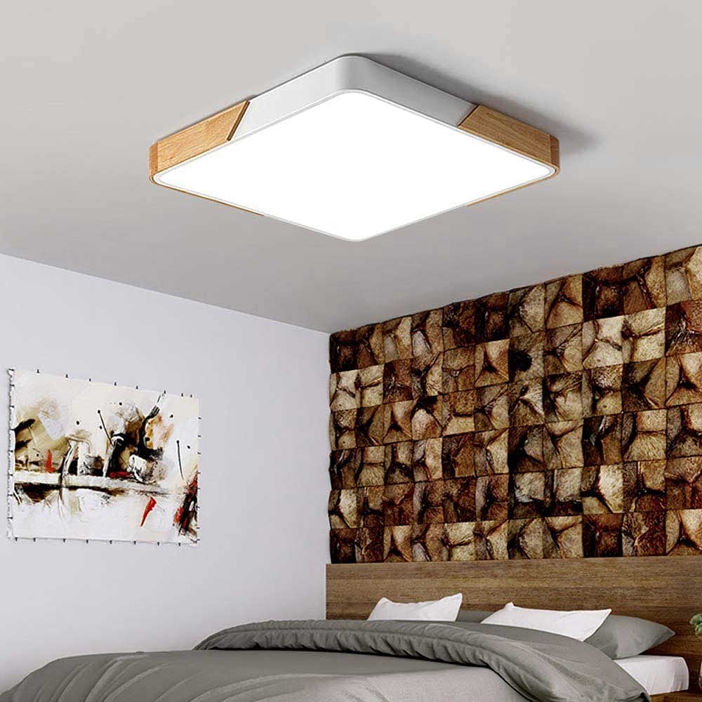 YRYRYW Trójkolorowe ściemnianie światła sufitowego LED Minimalistyczna akrylowa sufitowa Odcień Odpływowe oprawy oświetleniowe sufitowe Energia Energo Panelu Farmhouse Lights 1,9 "oświetlenie