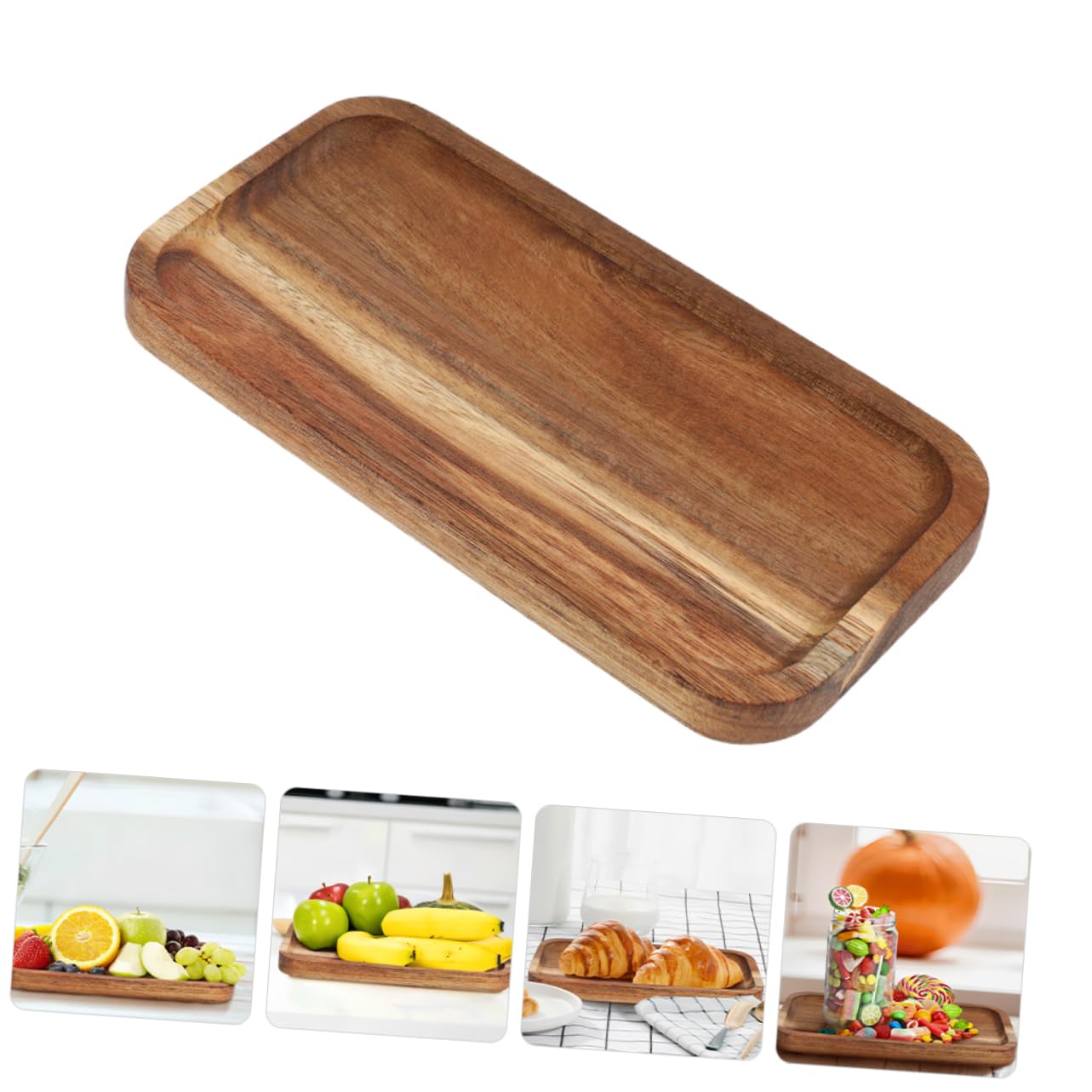 Cabilock Plateau De Service Noir En Bois 30X30X4 Cm Avec Poignes Plateau Polyvalent Pour Caf Petit Djeuner Snacks Et Dcoration De Table  0c94bdb1 0dba 5091 Ae33 C50e65964af3