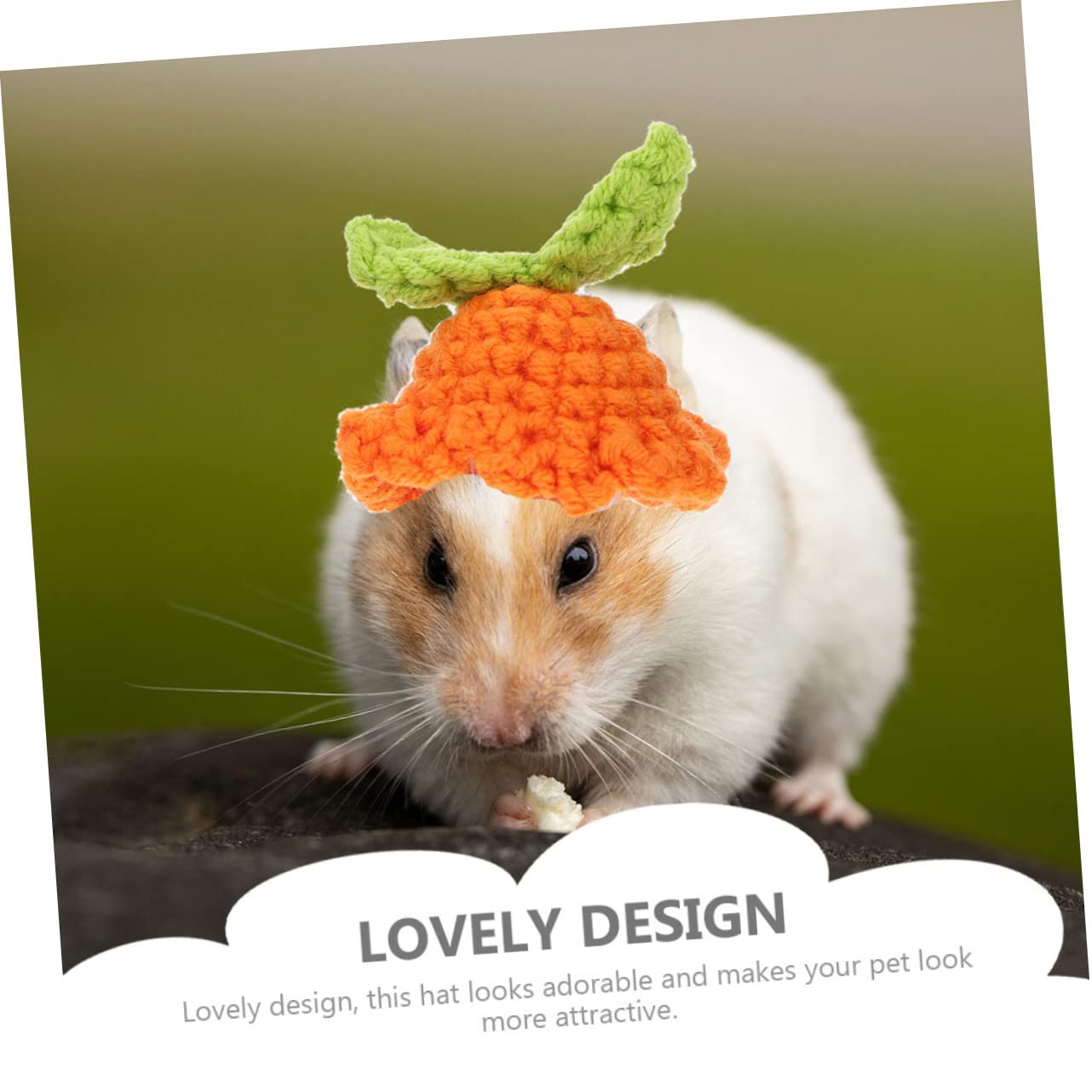 POPETPOP 8pièces Chapeaux Décoratifs pour Hamsters Carotte Et Lapin Accessoires Photo Adorables pour Petits Animaux Fournitures Pratiques Et Festives