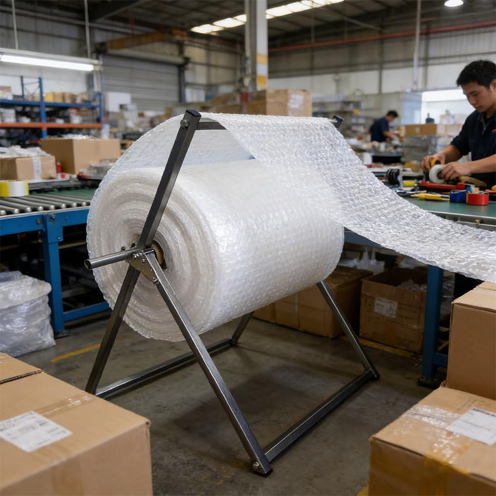 Distributeur de Rouleau de Film à Bulles Pliable, pour Un Emballage Efficace dans Les ateliers, Les usines et Les entrepôts.