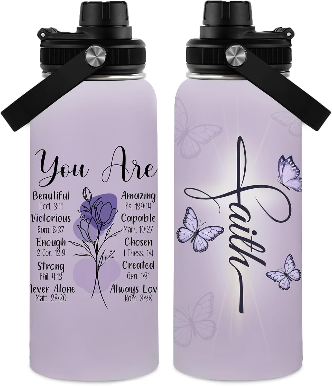 Christian Gifts for Women - You Are Gifts Baptism Tumbler - Inspirational Religious Birthday Presents for Women - Catholic Spiritual Faith Bible Verse Presents Water Bottle for Girl 32oz