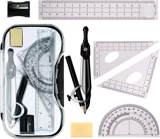 Amazon Asusee 定規セット 分度器 製図 幾何学コンパス 直定規 三角定規 半円分度器 作図ツール 幾何学 中学生 小学生 使いやすい 教師 文房具 算数 学用品 多機能セット 分度器 文房具 オフィス用品 Amazon Asusee 定規セット 分度器 製図 幾何学コンパス 直定規 三角定規 半円分度器 作図ツール 幾何学 中学生 小学生 使いやすい 教師 文房具 算数 学用品 多機能セット 分度器 文房具 オフィス用品
