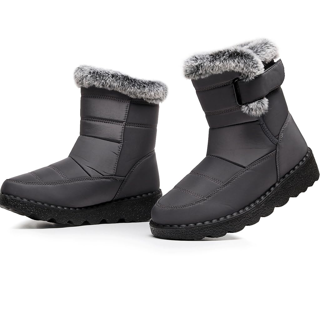 Damskie śniegowce, ciepłe buty zimowe, uniseks, z krótką cholewką, kozaki outdoorowe, na kemping, wędrówki, zimowe botki