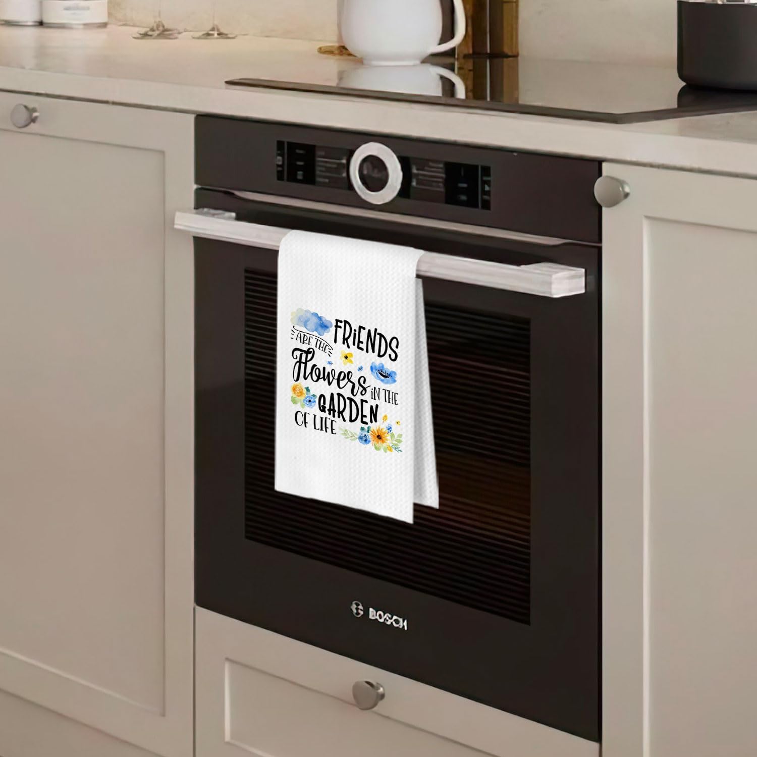 Hostess Gifts Dish Towels - Funny Decorative Waffle Weave Kitchen Towels, Friend Gifts Hand Tea Towel, Friends Gift for Women, 16×24 Inches - Image 2