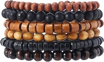 MILAKOO 5 Pcs Wood Prayer Bead Bracelet Mala Beaded Bracelets For Men Women 8mm - View #8
