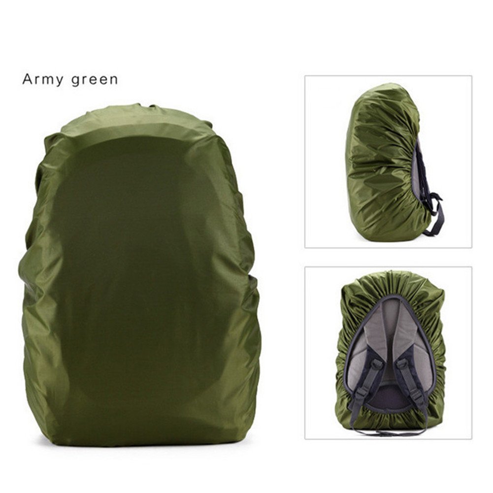 SmarTopus Waterproof Backpack Rain Cover, 100% Waterproof Outdoor Backpack Pack Cover for Hiking, Camping, Biking, Outdoor Activities, Traveling, Wear-Resisting and Durable, 35L Green