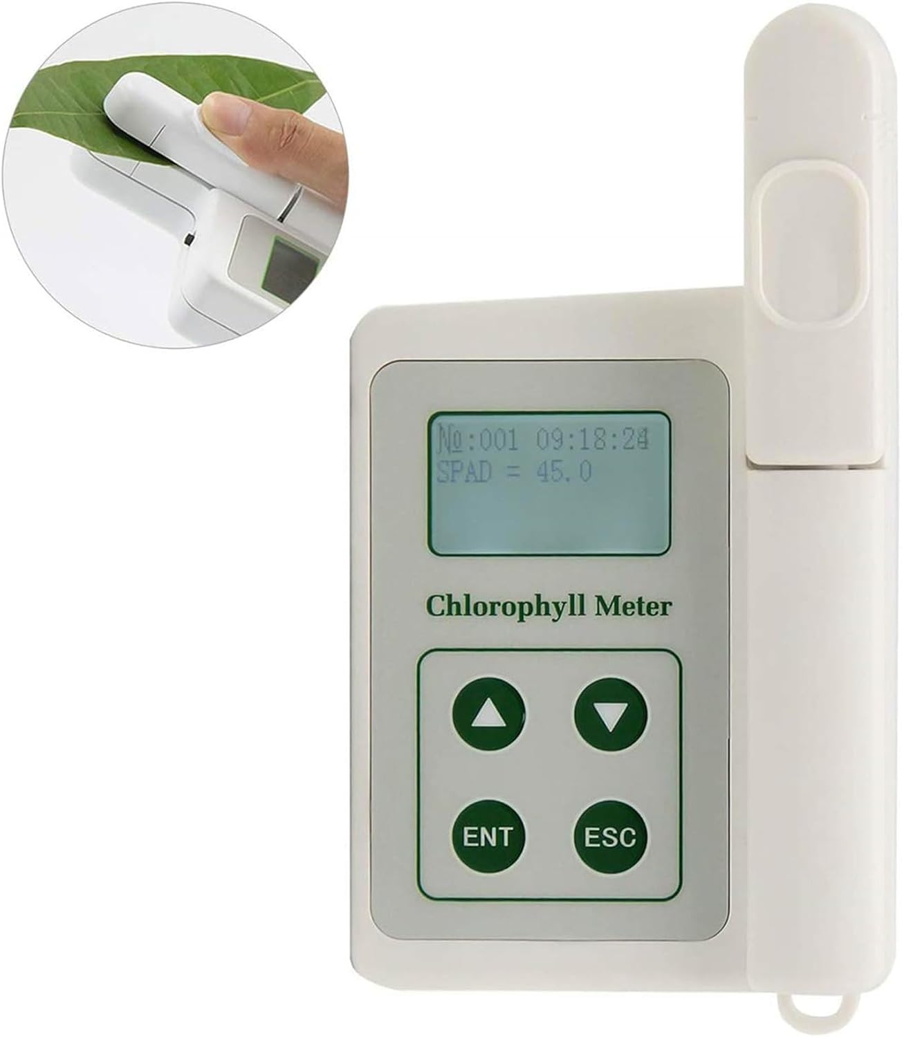 Compteur De Chlorophylle Portable Chlorophylle 0.0-99.9 Spad Compteur De Chlorophylle pour L’essai De La Chlorophylle De L’Usine Détecteur De Chlorophylle Portable pour L’Analyse De La Chlo