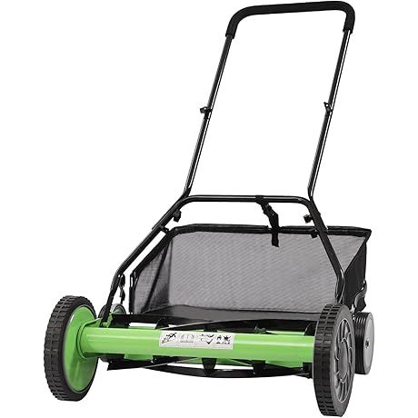 Manual Push Reel Lawn Mower 20-Inch