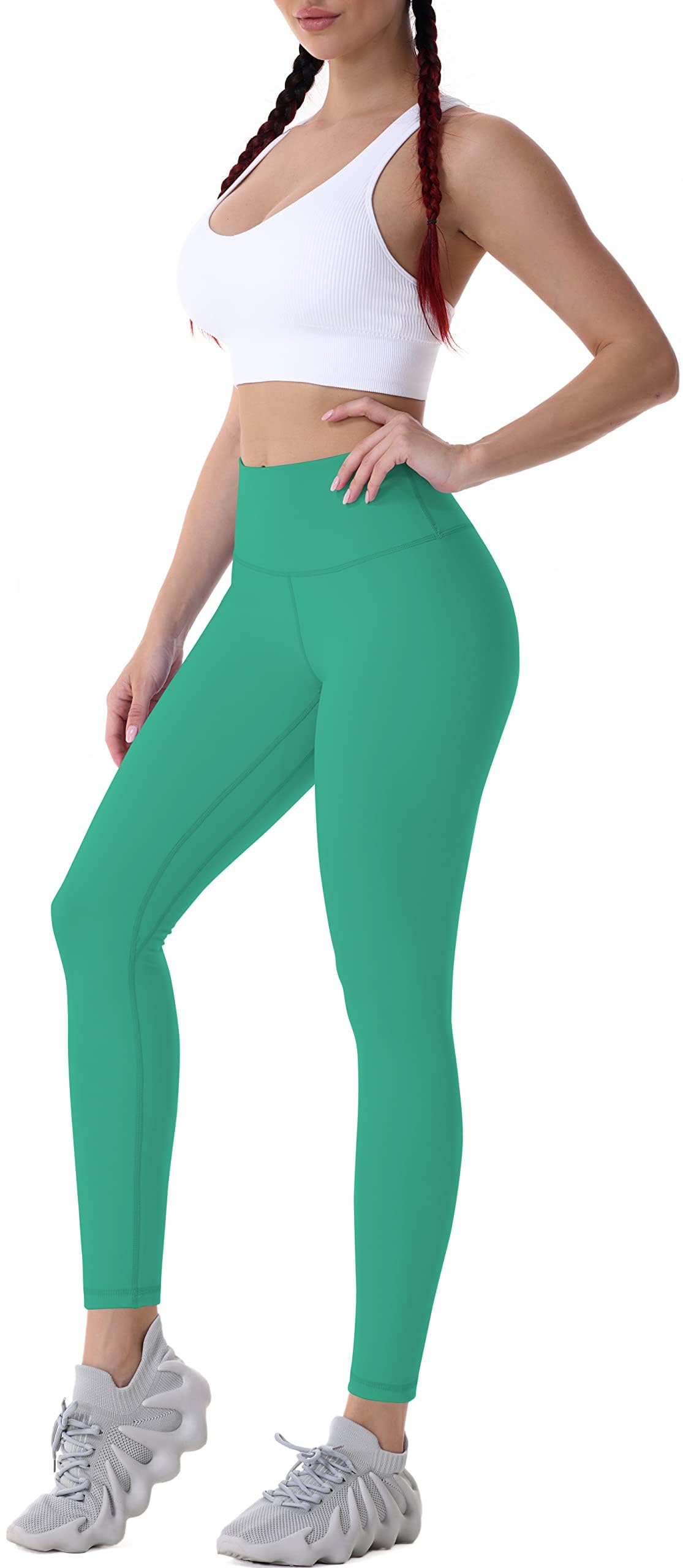 Sunzel Leggings da allenamento da donna contenitivi a vita alta