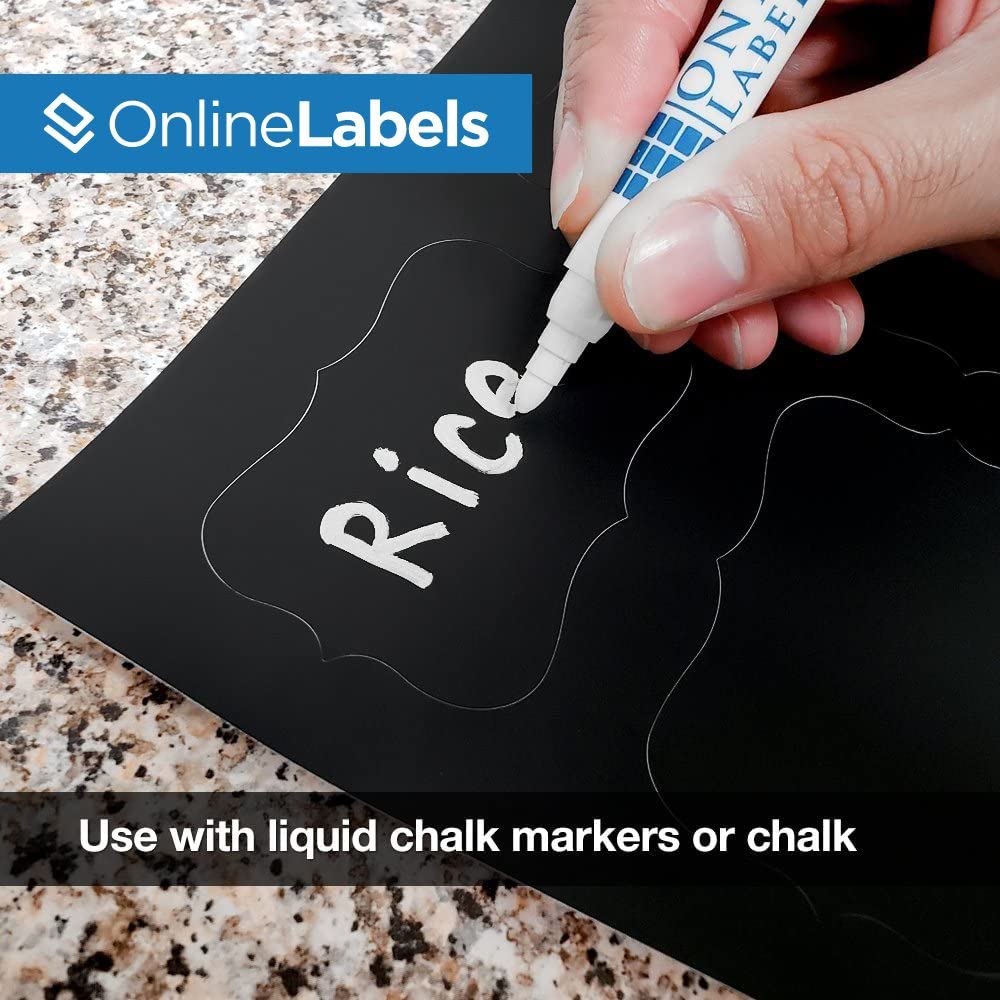 Craft Chalkboard Labels 80 Chalkboard Stickers - 3.5x2 Inch Writeable ...