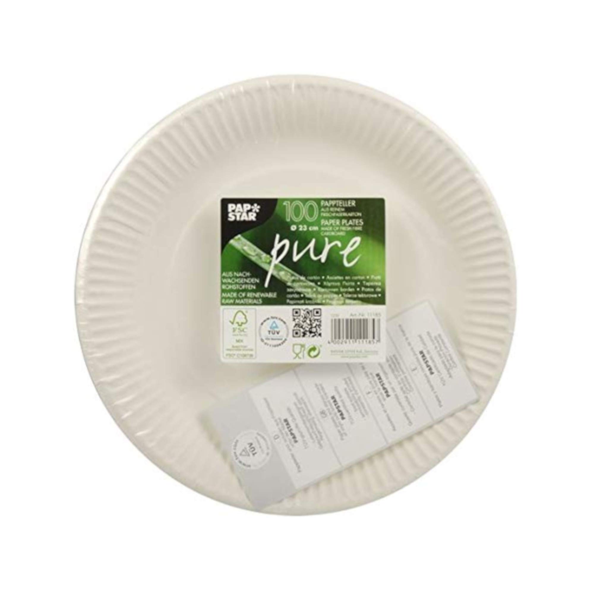 PAPSTAR "Pure, biologisch abbaubar (Komplett-Set, 400teilig)