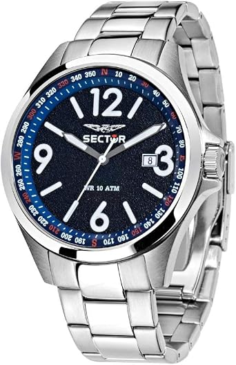 Sector No Limits Orologio Analogico al Quarzo Uomo con Cinturino in Acciaio  Inossidabile R3253180002 : Amazon.it: Orologi