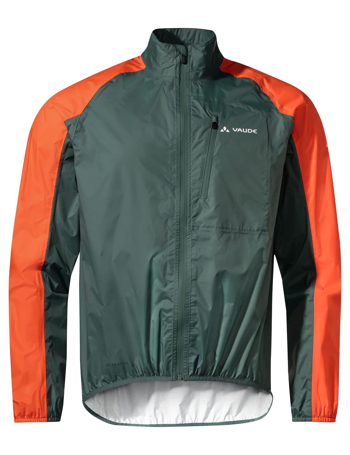 VAUDE Drop Jacket III – Regenjacke Herren wasserdicht, dampfdurchlässig, 2,5-Lagen Fahrradjacke winddicht, 185 g leicht – für Rennrad und MTB – dusty forest, Größe: 3XL