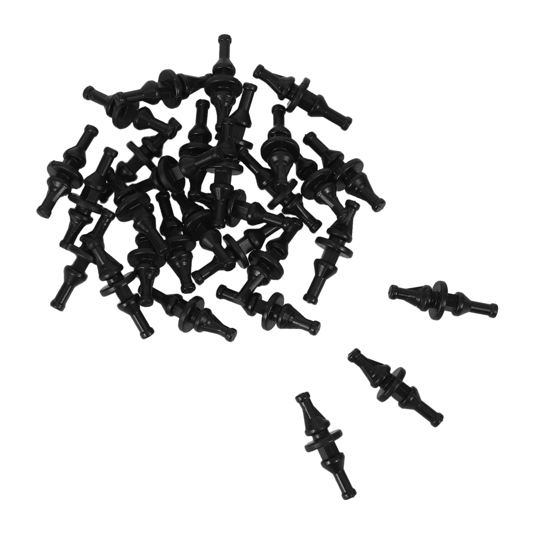KICHOUSE 30Pcs Computer Fan Mount Screws Black Noise Reducing Vibration Damping Rivets for PC Cooling Fans Elastic Mounting for Various Case