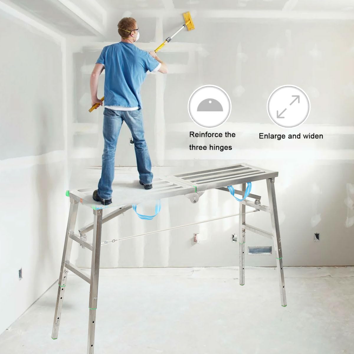 Plateforme de Travail en Aluminium Améliorée,Plate-Forme de Travail Pliable