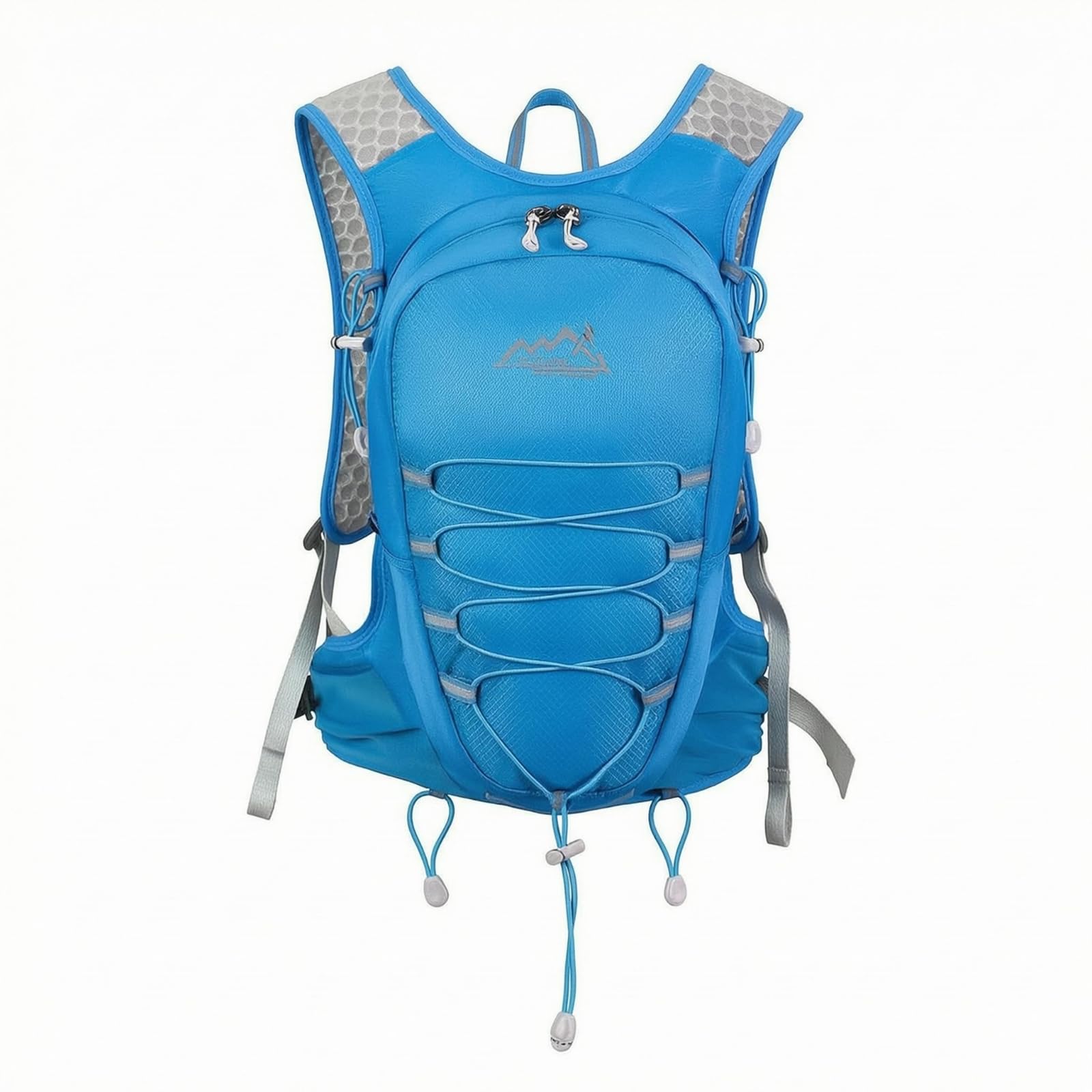 SNAPPSY Breathable Trail Running Backpack 3D Mesh Ventilated Running Pack Lightweight Hydration Backpack Nylon for Hiking, Mountain Climbing, Cycling, Blue-image-33