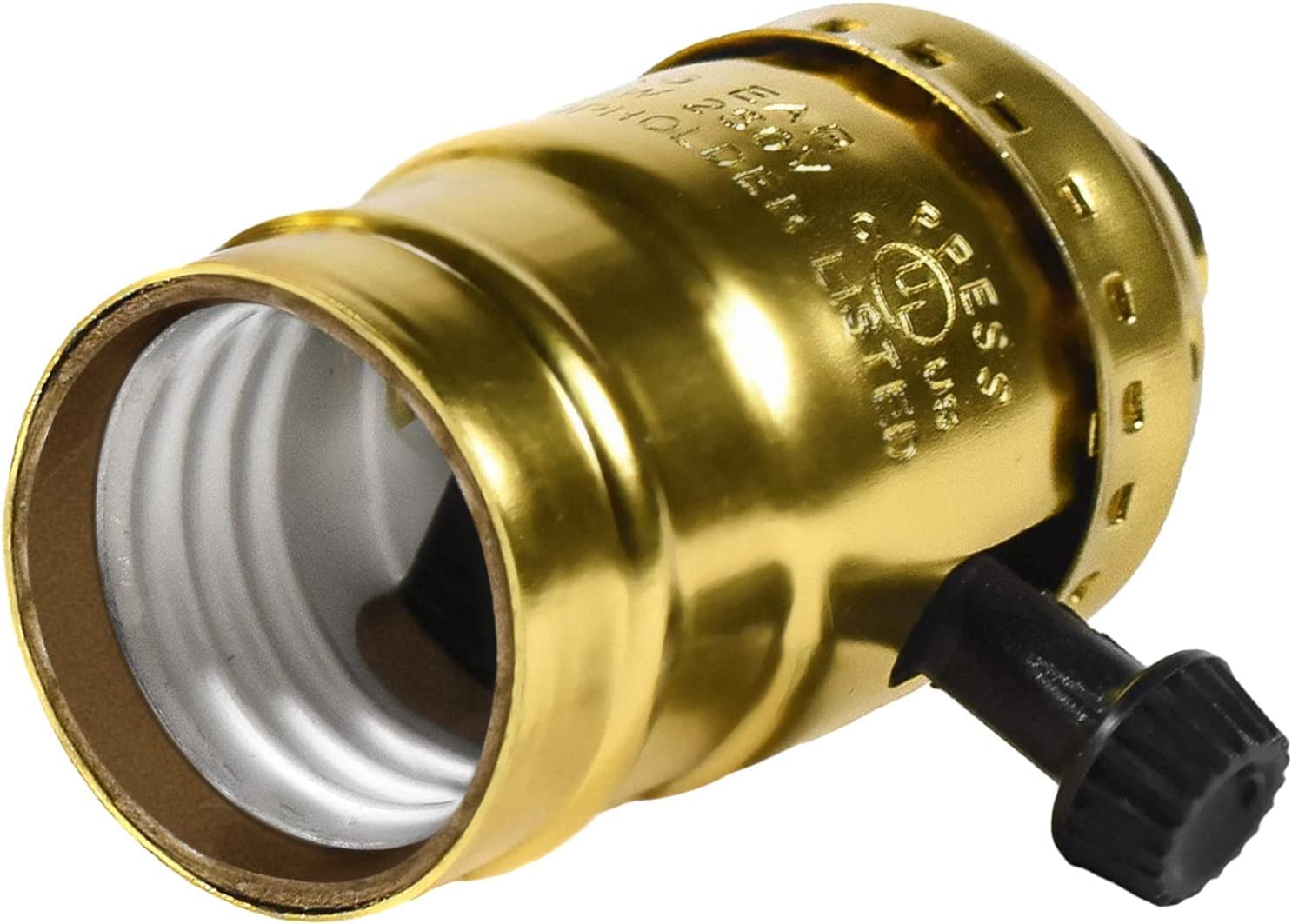 HQRP 3Way Lamp Holder, E26 Bulb Light Socket, LowMediumHigh Settings