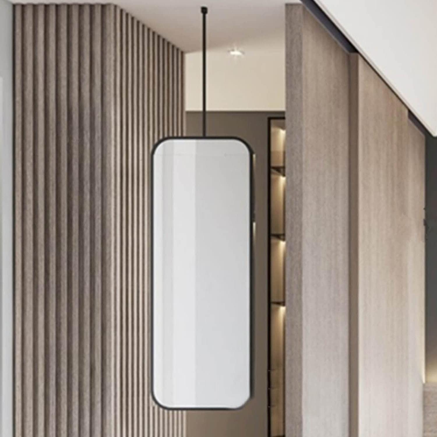 Miroir de rasage flottant haut de gamme, grand modèle 50x70cm pour une décoration d'hôtel épurée