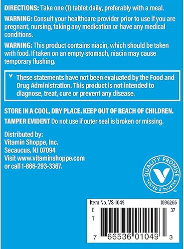 Miniatura 3 de The Vitamin Shoppe Complejo de vitamina B - Metabolismo energético y apoyo del sistema nervioso, vitaminas B completas (300 tabletas)