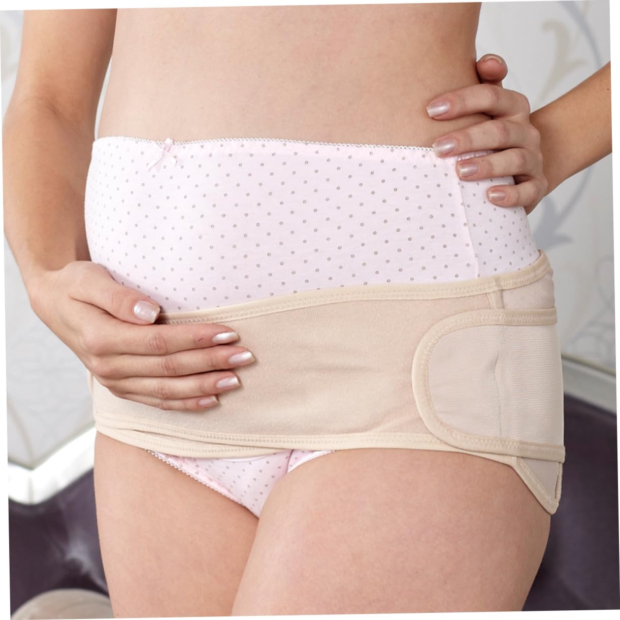Pregnancy Belly Support Band Maternity Abdomen Band Six Steel Support Reduce Abdominal Pressure
