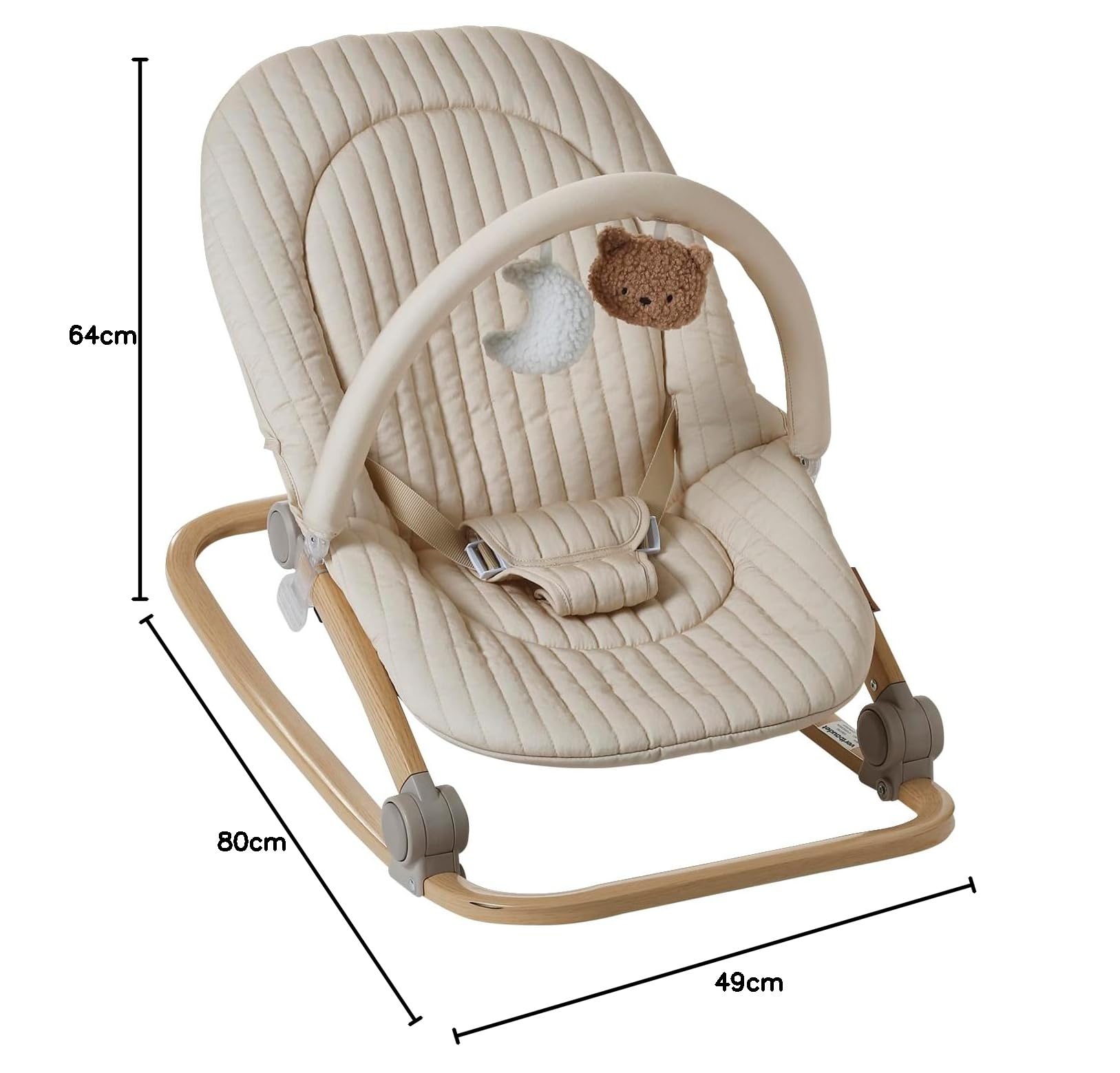 VERTBAUDET Transat avec arche Babydream écru TU