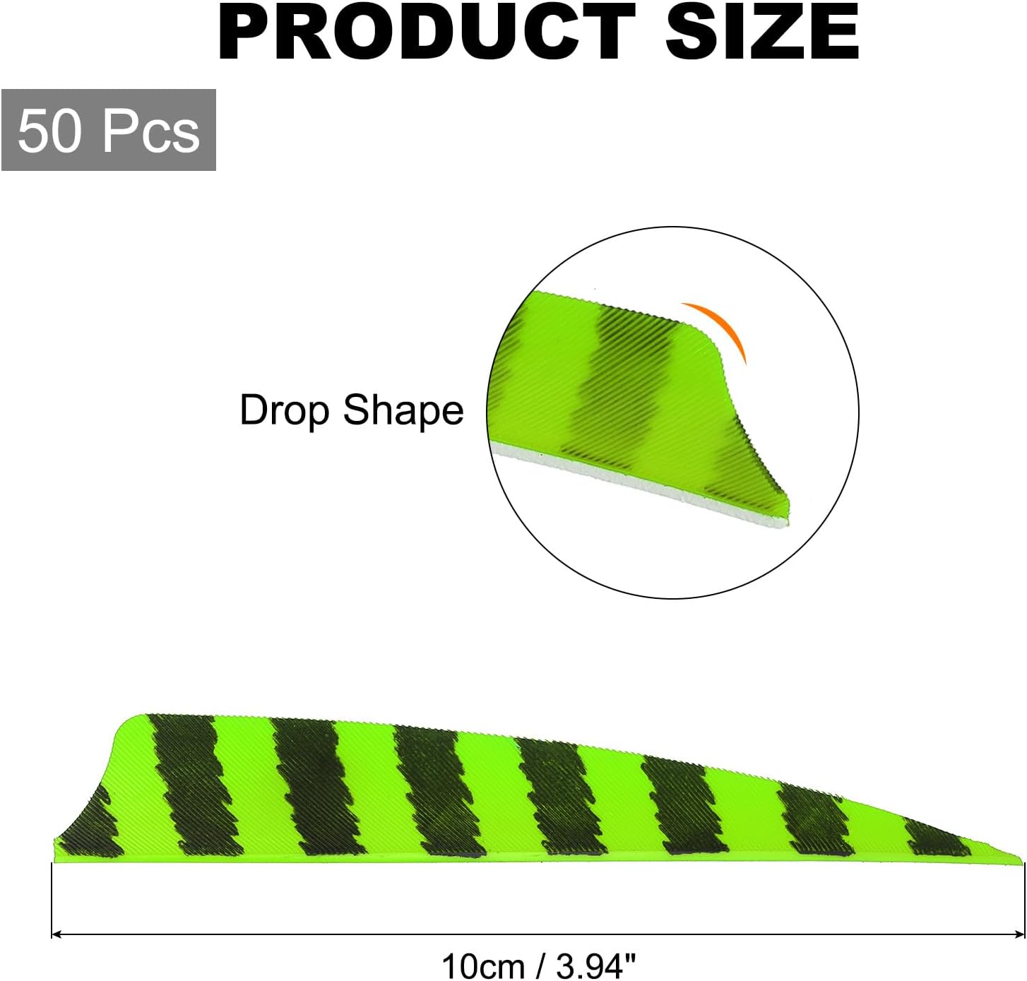 MECCANIXITY Arrow Vanes, Turkey Arrow Fletching TPU Arrow Feathers Archery Vanes for Hunting DIY Shooting