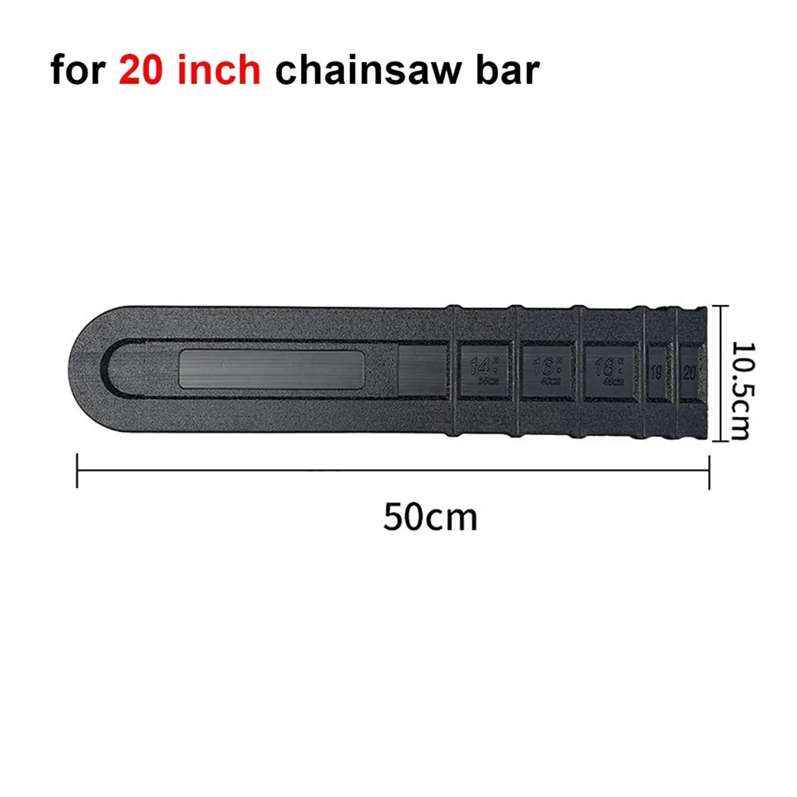 1 Uds. Cubierta de guía de sierra de cadena de 8-24 pulgadas Protector de barra de plástico antiarañazos accesorios de herramientas eléctricas(For 20 inch)