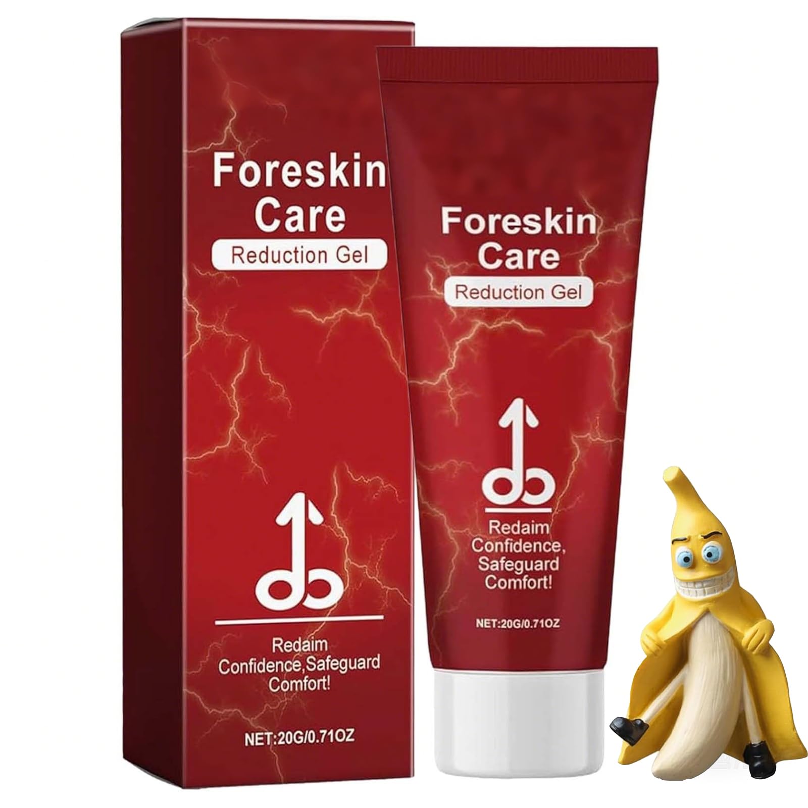 MaleGuard ForeskinCare Reduction Gel, Natural Ingredients Phimosis Foreskin Correction Gel for Excessive Foreskin Men's Health (1 Pcs, *20g)