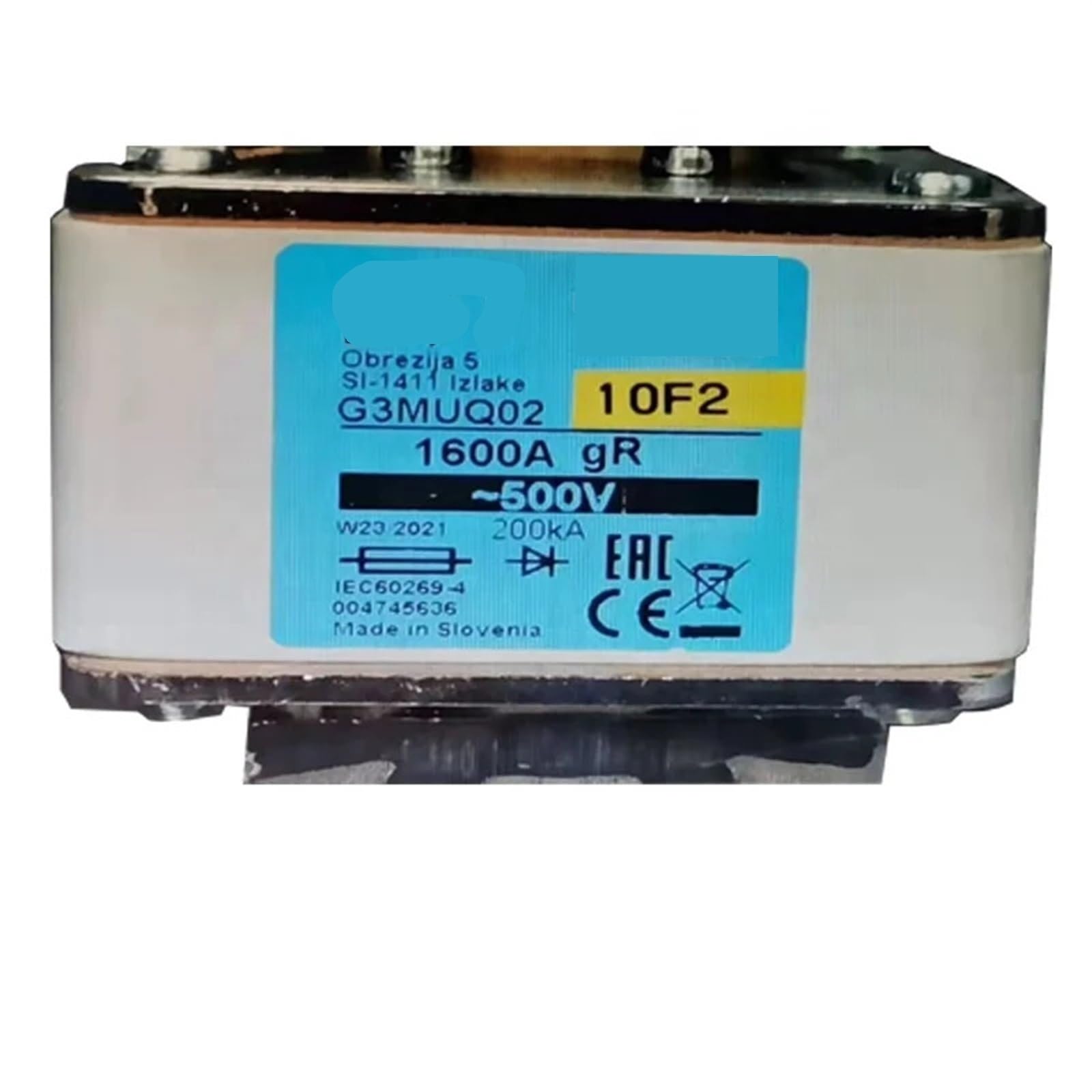 NACODLUL 1600A 500V G3MUQ02 004745636 Square Body Fuse Protector Fuse Ceramic Thermal Fuse