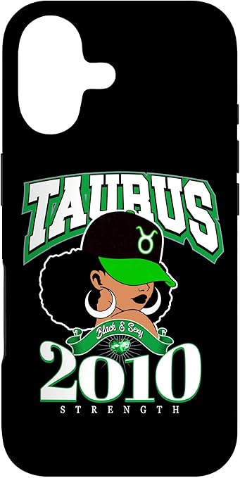 Taurus 2010 Astro Year Melanated Queen Afro Goddess Case for iPhone 17