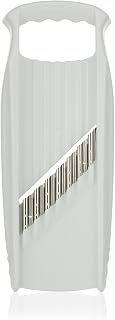 Börner Wave-Waffle XXL PowerLine Crinkle Cut Vegetable Slicer (White) • Wavy Mandoline for Vegetables • Wave/Waffle/Crinkle Cut • Potato Slicer for Lattice Potatoes