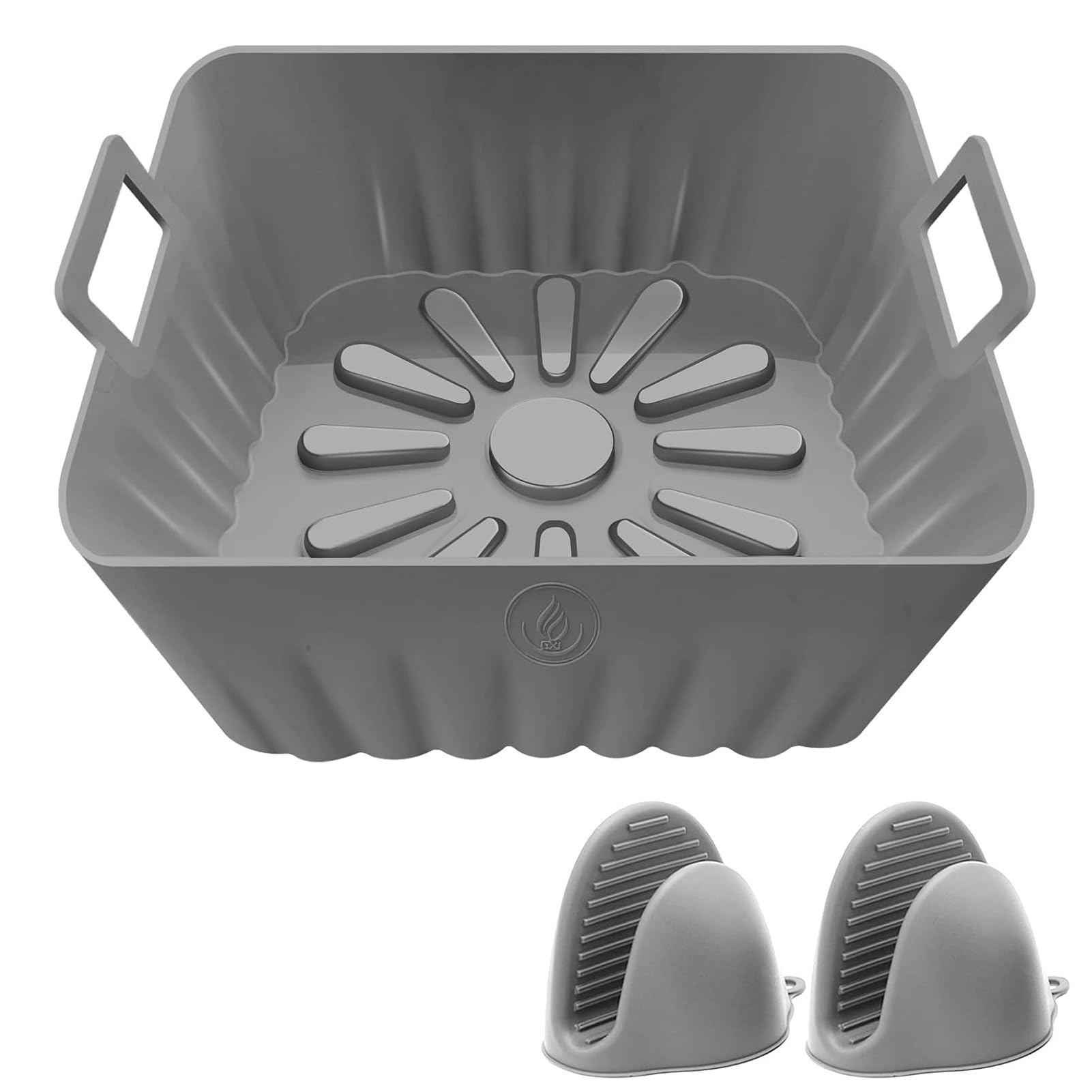 Silicone Air Fryer Liners, 8'' Square 4 to 7 QT Reusable Heat Resistant Food Grade Airfryer Silicone Liners Inserts Baskets Bowl Accessories for COSORI Instant Vortex CHEFMAN Air Fryer Oven Microwave-image-40