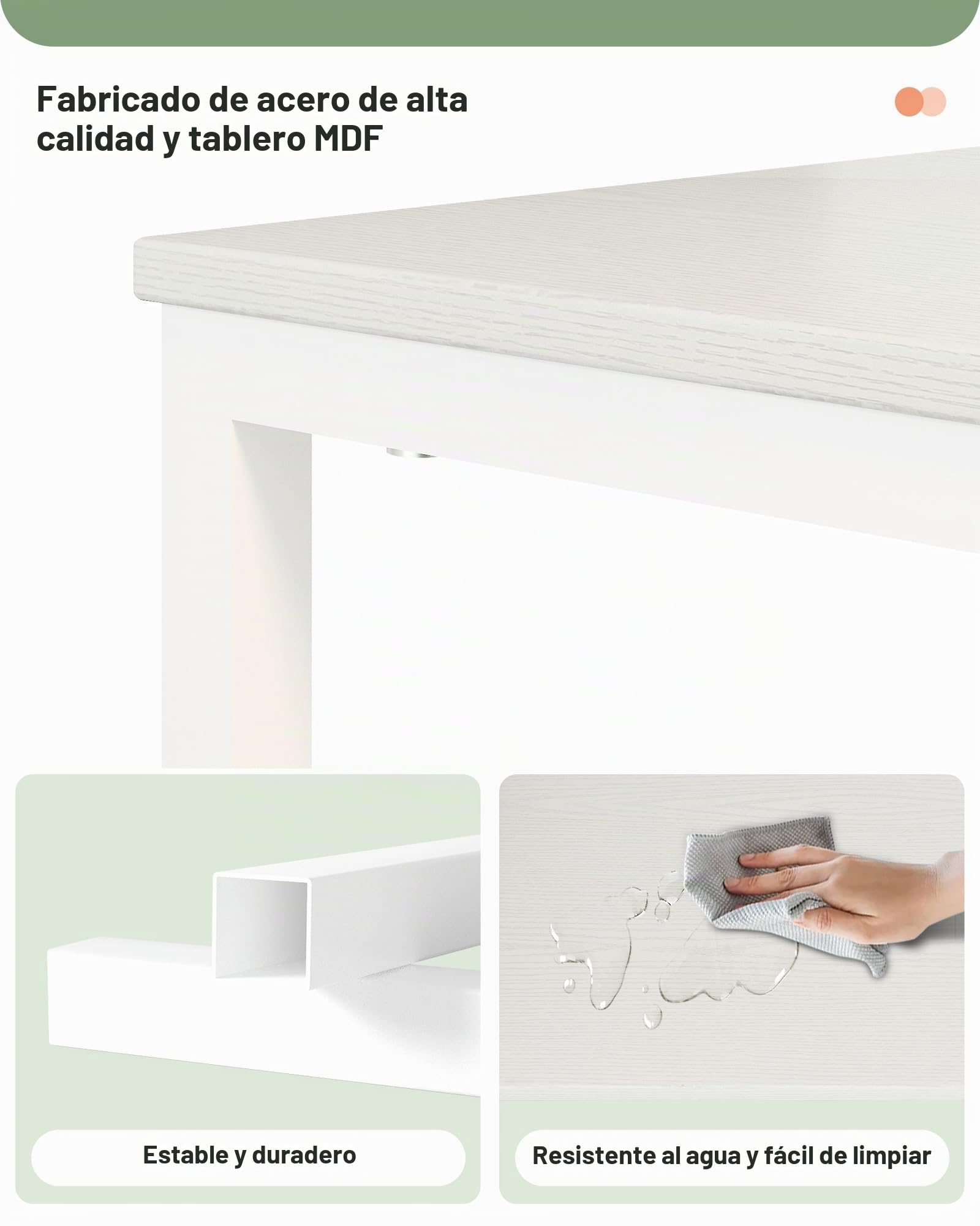 Lutown-Teen Mesita de Noche Blanca Alta de 73 cm, Mesa Auxiliar con Enchufes, Estructura de Metal y 3 Cajones de Tela, Mesillas de Noche con Ruedas, para Dormitorio, Salón, Blanco
