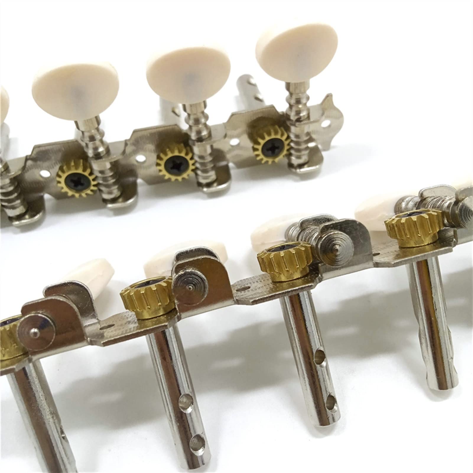 Pioli Chitarra Corde Ricambio 6R6L Chrome 12 Corde Chitarra Acustica Tuning Pioli Chiavi Teste Meccaniche Accordatori per Corde Parti di Chitarra