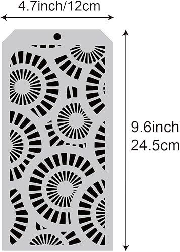 Miniatura 2 de 6 plantillas decorativas de hojas para álbumes de recortes, pintura en pared, muebles, manualidades, adecuada para decoración del hogar y proyectos