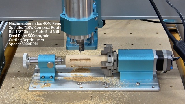 Genmitsu 4th Axis Rotary Module for 4040 and 3030 Series CNC