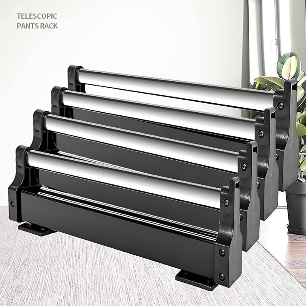Riel extraíble para ropa para guardarropa, barra extensible para colgar en el armario, acabado de acero de 30-60 cm, perchero ajustable para ahorrar espacio (Size : 397mm/15.6inch)