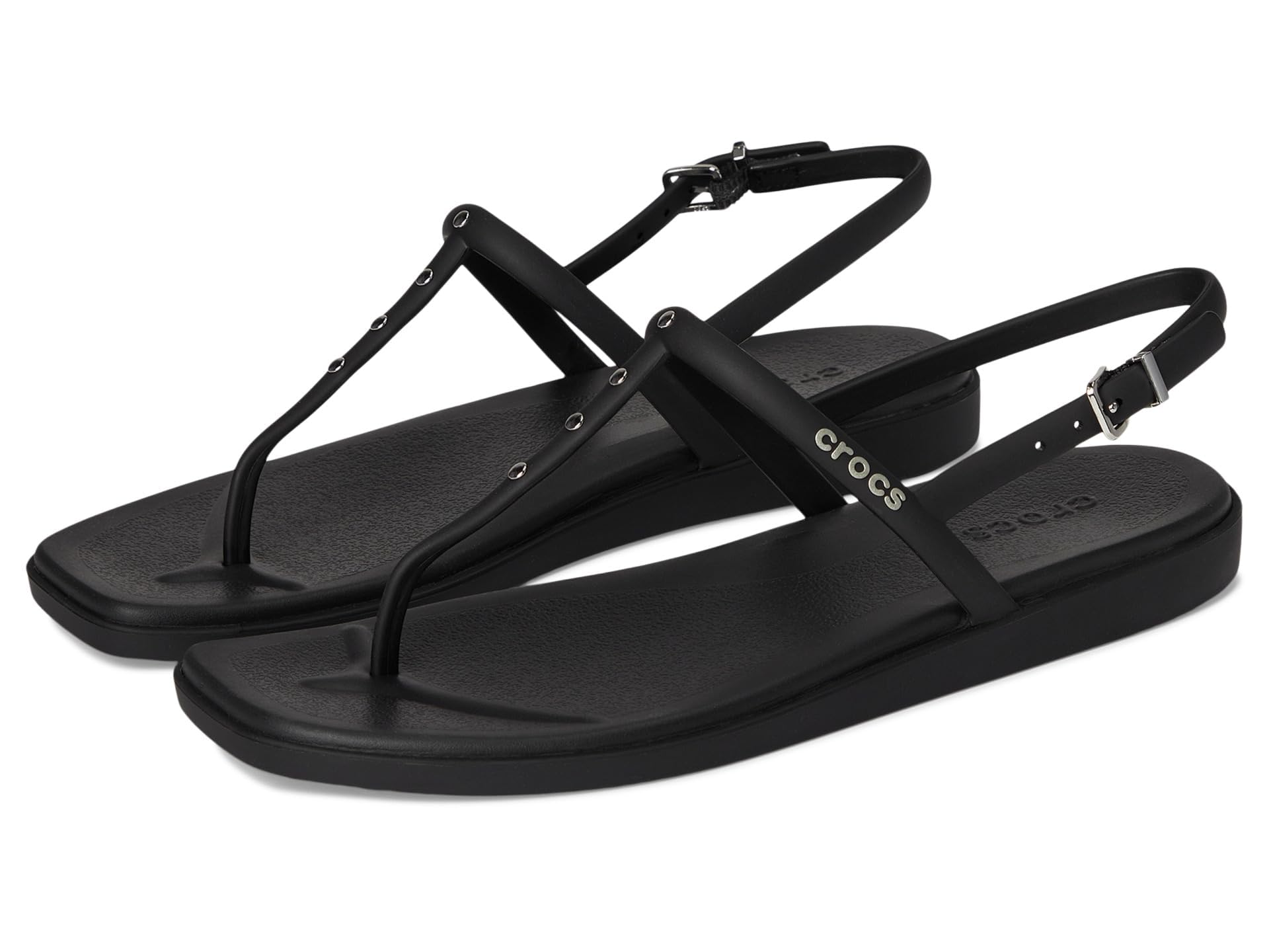 Sandales Crocs Femme Miami Studded Thong - Noir, Taille 39/40 EU