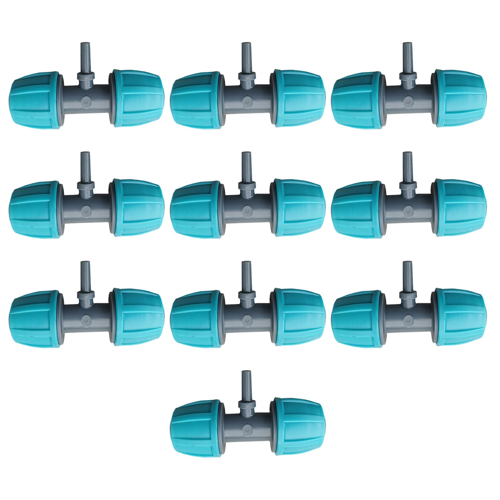10Pcs Sturdy Barbed T Couplings Water Saving Sprinkler Accessories for Drip Irrigation in Gardens & Greenhouses Polyethylene Fall Irrigation Parts