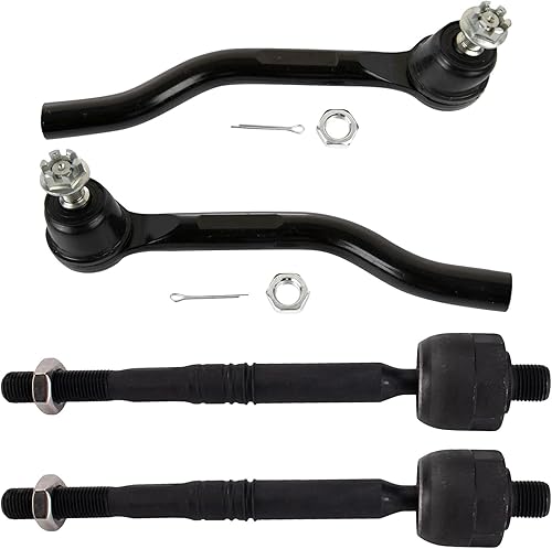 Miniatura 919 de TRQ Juego de varillas de acoplamiento delanteras interiores y exteriores, 4 piezas, compatibles con Chevrolet Cruze 2016-2019 de 16-19 voltios