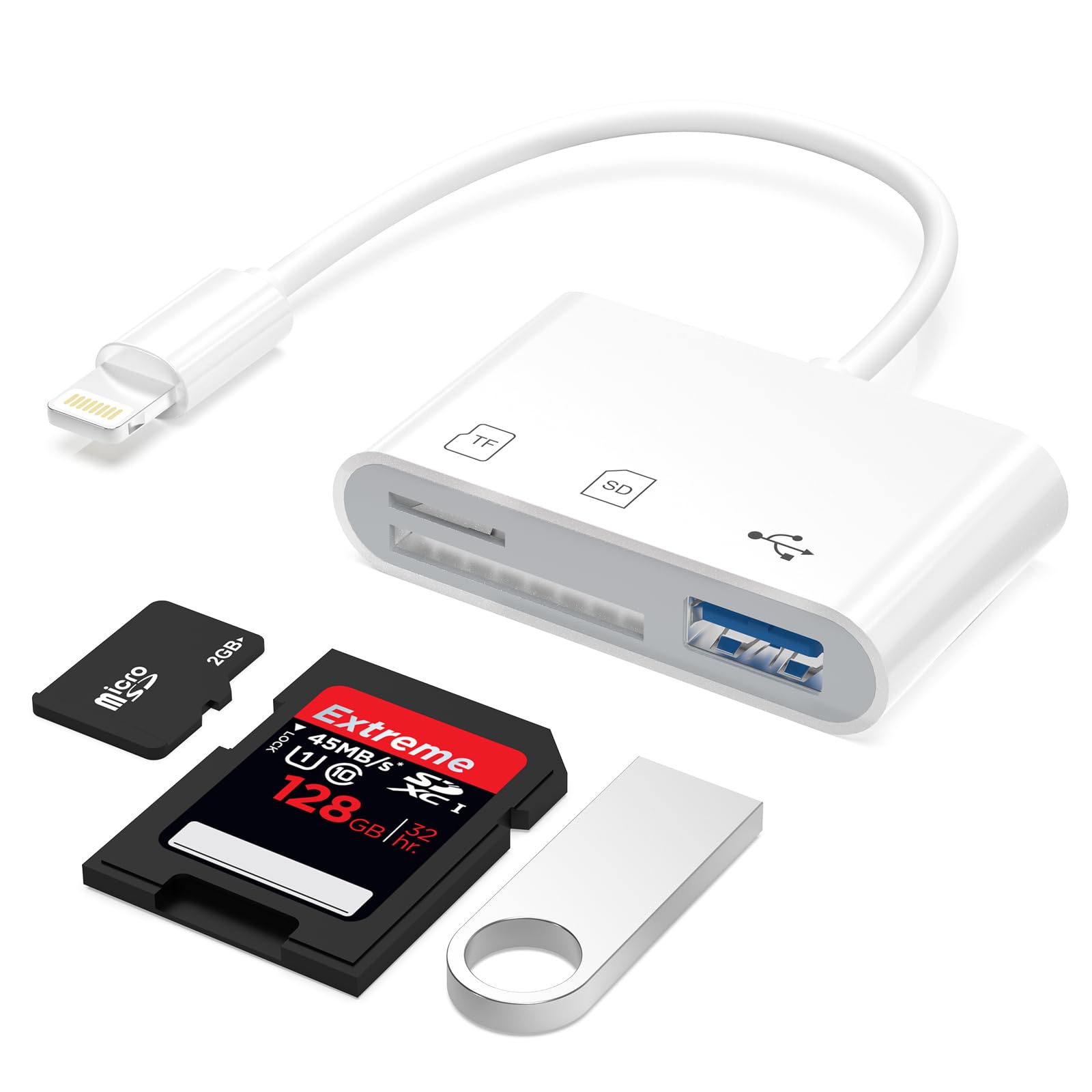 See full amazon price history chart for WAVLINK 3-in-1 Card Reader for iPhone, Lightning to SD/TF Card Adapter with USB 2.0-A Port, Compatible with iPhone iPad, Supports Digital Camera SLR UAV Dash Cam Memory Card, Plug and Play WAVLINK 3-in-1 Card Reader for iPhone, Lightning to SD/TF Card Adapter with USB 2.0-A Port, Compatible with iPhone iPad, Supports Digital Camera SLR UAV Dash Cam Memory Card, Plug and Play (B0D7VZQNCY) Amazon Price History, Amazon Price Tracker