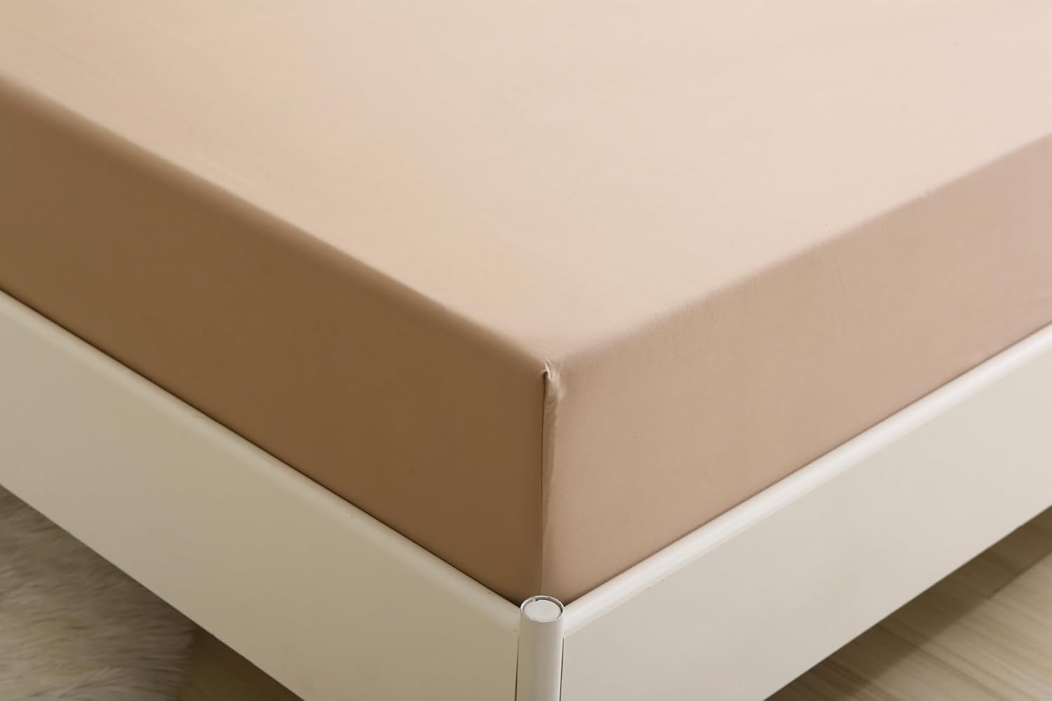 3 PCS Luxury Duvet Cover Set | 100% Viscose Derived from Bamboo - 400 TC Sateen Weave Fabric | Super Soft, Cooling and Breathable | 1 Duvet Cover, 2 Pillowcase (Sand, Queen)