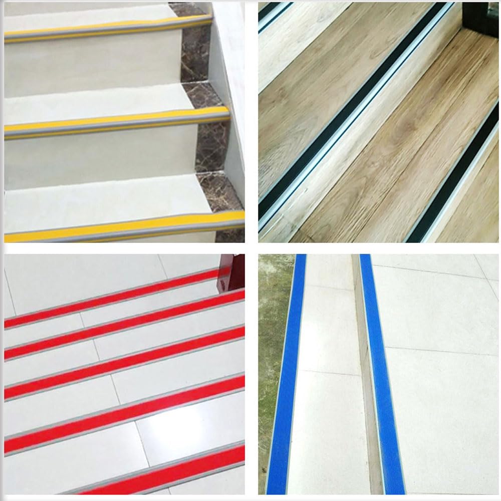 Anti-Rutsch-Streifen für Treppen, Kantenschutz für Treppenkanten, selbstklebende Rutschbandaufkleber, Krankenhaus, Schule,Vinyl-Gummi-Treppen und Bodensicherheitsbeschläge für den Innen- Außenbereich