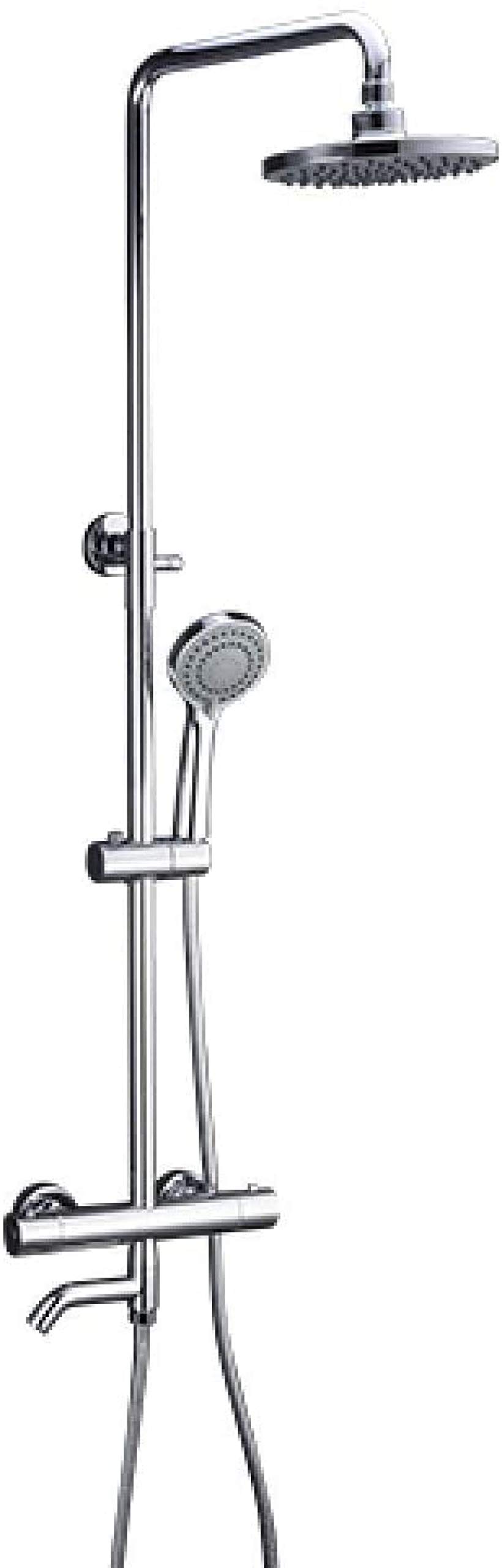 Douche baignoire thermostatique laiton mural pour stopper les variations de température