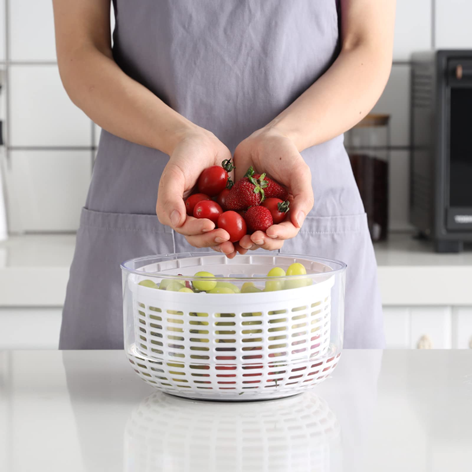 Supérieur essoreuse à salade centrifugeuse pour légumes pour des gourmandises appétissantes