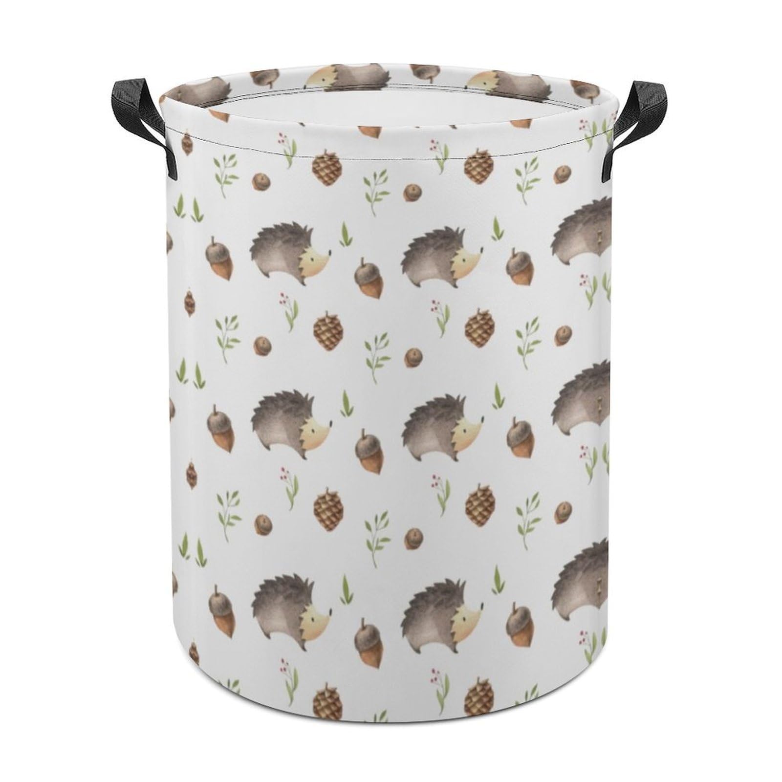 Lyfthologen Laundry Hamper, Hedgehog Laundry Basket, Washing Basket with Handle